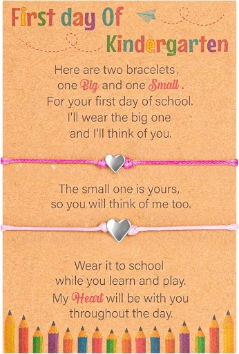 Mommy and Me First Day of School Bracelet