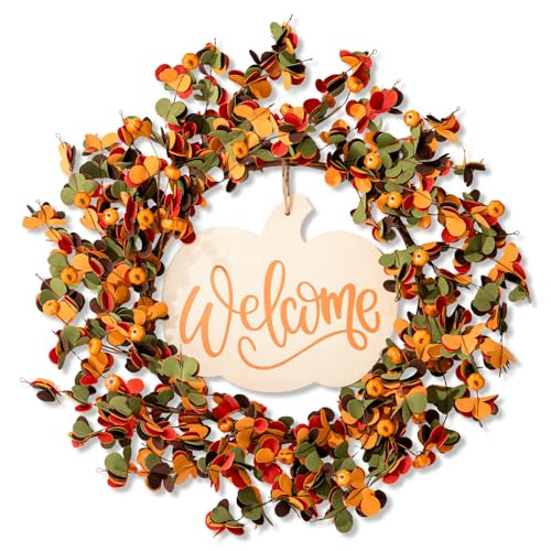 20" Fall Wreath for Front Door
