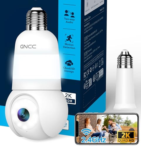 GNCC Light Bulb Security Camera
