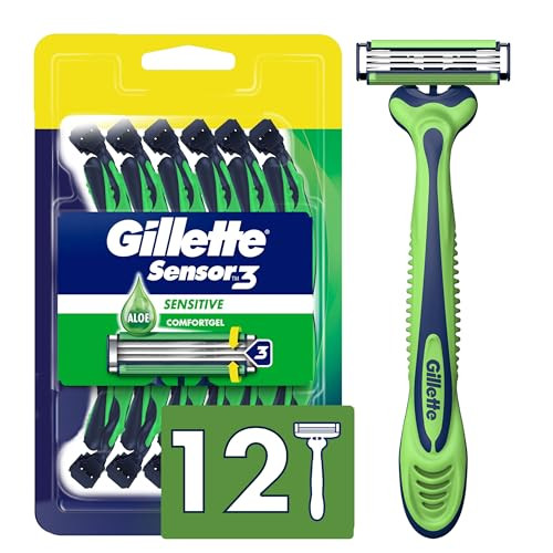 Gillette Sensor3 Disposable Razors for Men