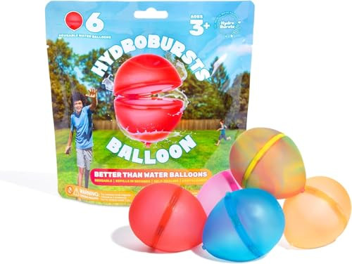 Hydroburst Reusable Water Balloons 6-Pack