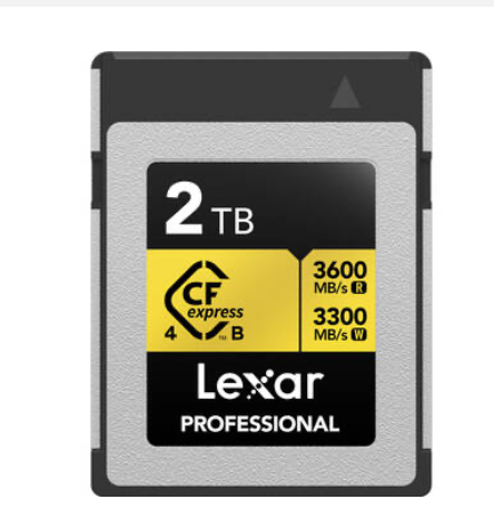 Lexar 2TB Professional GOLD CFexpress 4.0 Type B Memory Card