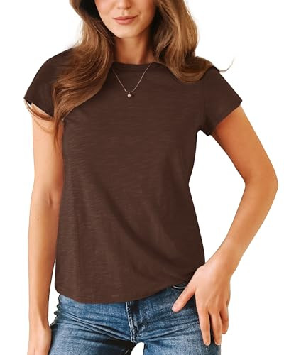 Stelle Women's Modal Soft Crewneck Short Sleeve T-Shirts
