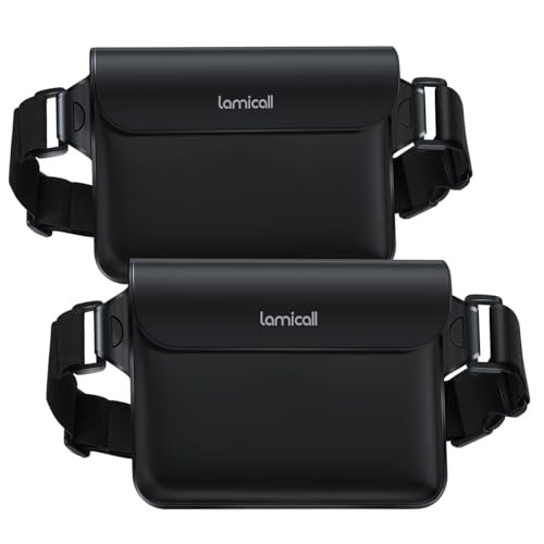Lamicall 2-Pack Waterproof Fanny Pack Dry Bag Pouch
