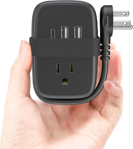NTONPOWER Travel Extension Cord with Flat Plug