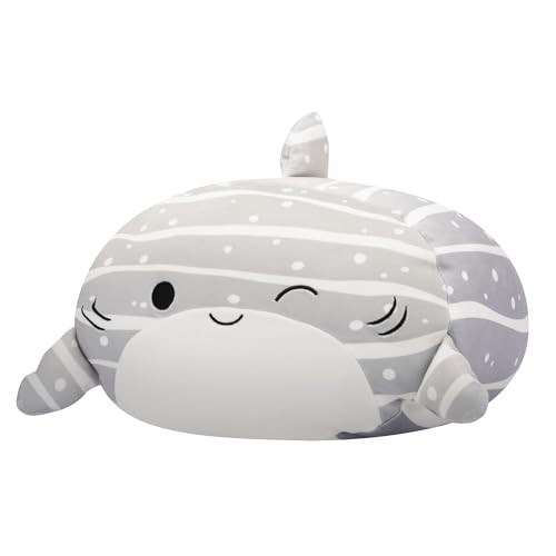 Squishmallows Sachie Grey Striped Shark Plush