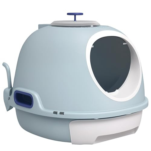 PawHut Covered Cat Litter Box with Lid