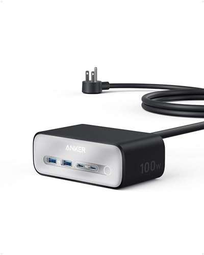 Anker 7-in-1 Charging Station Power Strip W/5' Extension Cord