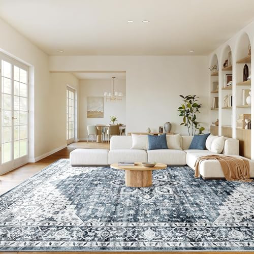 AMADA HOMEFURNISHING 8x10 Washable Area Rug