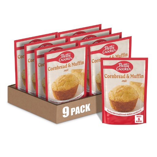 9pk Betty Crocker Cornbread and Muffin Baking Mix