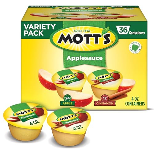 Motts Apple & Cinnamon Variety Applesauce, 36 Count