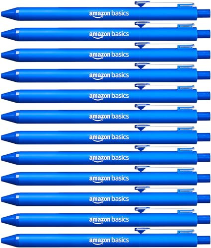 12-Pack Amazon Basics Retractable Ballpoint Pens