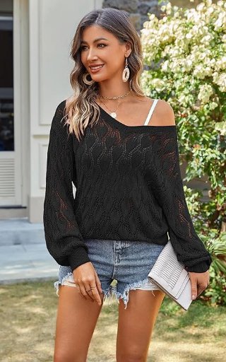 CCTOO Women’s Casual Off-Shoulder Sweaters