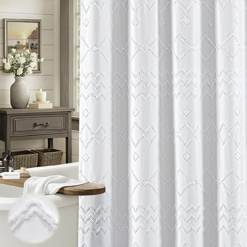 Seasonwood White Shower Curtain