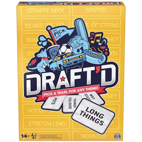 Spin Master Games, Draft’d, Competitive Drafting Party Game
