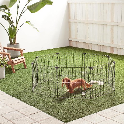 Amazon Basics 8 Panel Metal Exercise Playpen