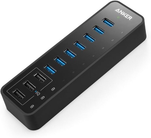 Anker 10-Port USB 3.0 Hub with Power Adapter