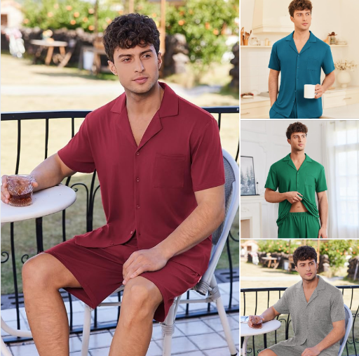 Ekouaer Mens Loungewear/PJ's Sets - 2 Pieces