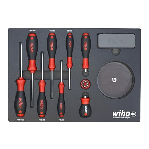 Wiha 45 PC Knife Maintenance Magnetic Workstation Tray Set