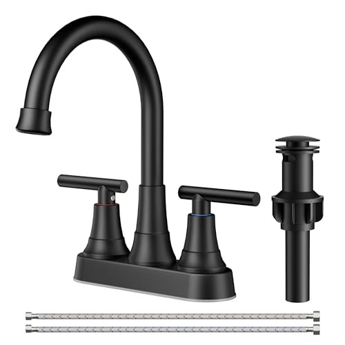 Matte Black Bathroom Sink Faucet