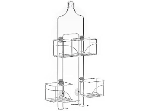 Zenna Home Chrome Expandable Over-The-Shower Caddy