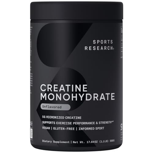 Sports Research Creatine Monohydrate, 1.1 Lbs.