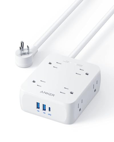 Anker 5' Power Strip Surge Protector with USB Ports