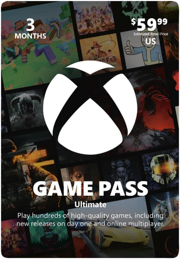 Xbox 3 Month Ultimate Game Pass Digital Code