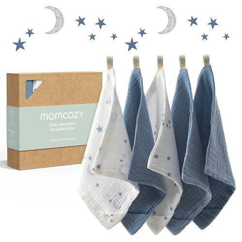Momcozy Soft & Absorbent Baby Washcloths