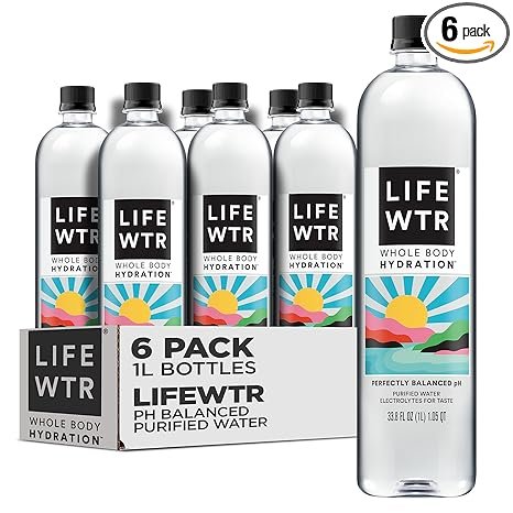 LIFEWTR Premium Purified Water 6-Pack