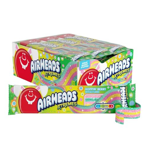Airheads Xtremes Sweetly Sour Spring Edition Candy Belts - 18 pack