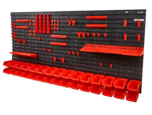 Vevor 30-Bin Wall Mounted Storage Bins Parts Rack Organizer