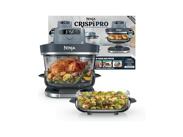 Ninja Crispi Pro 6-in-1 Glass Air Fryer (Factory Reconditioned) Deal