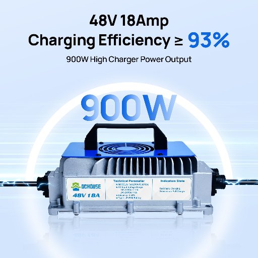 DC HOUSE 48V 18A Lithium Battery Charger