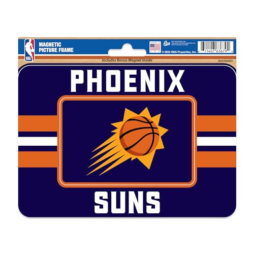 NBA Basketball Stripes Magnetic Picture Frame & Magnet Combo Set