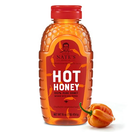 Nate's Hot Honey with Habanero Chili Pepper