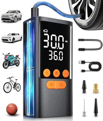 Portable Tire Inflator and Air Compressor