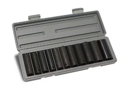 XtremepowerUS 1/2", 12 PC Deep Impact Wrench Socket Set