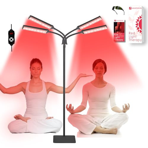 Red Light Therapy Lamp with Adjustable Stand