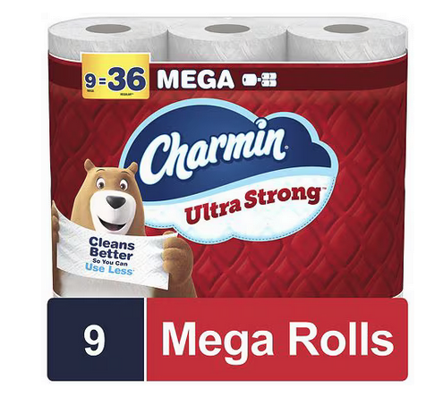 Charmin Mega Roll Toilet Paper 4-Pack