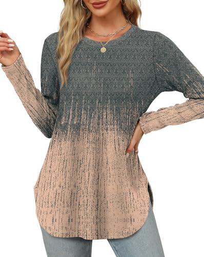 Long Sleeve Floral Tops