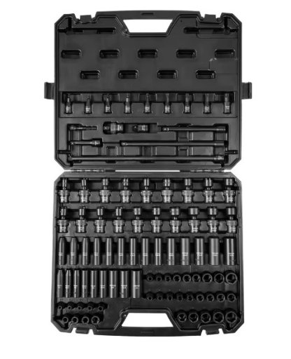 Vevor 90 Piece 3/8" Drive Impact Socket Set