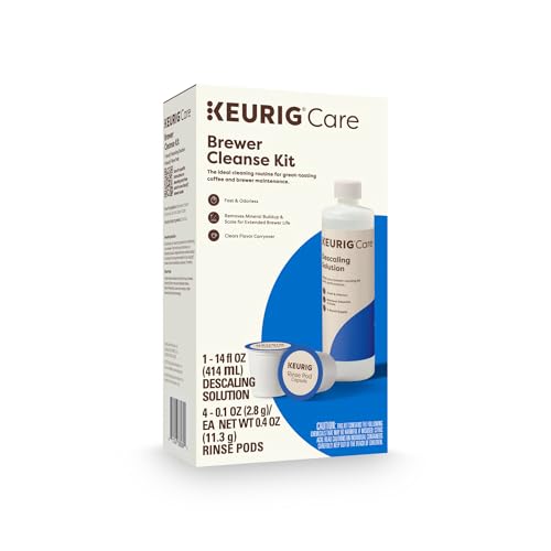 Keurig Brewer Cleanse Kit w/ Descaling Solution & Rinse Pods