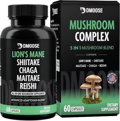 Mushroom Nootropic Supplement for Memory, Focus and Immune Support
