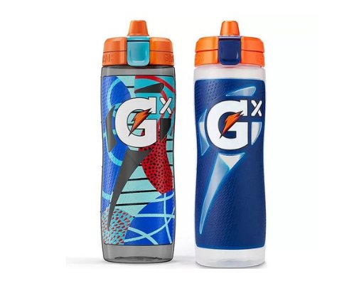 Gatorade GX 30oz Montage Squeeze Water Bottle (2-Pack)