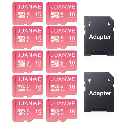 JUANWE 16GB Micro SD Memory Cards  -10 Pack  