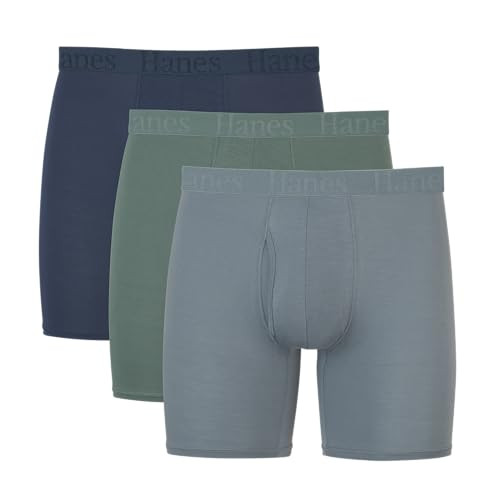 Hanes Men's Supersoft Viscose from Bamboo Boxer Briefs