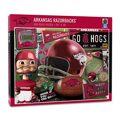 YouTheFan NCAA Arkansas Razorbacks Retro Series Puzzle
