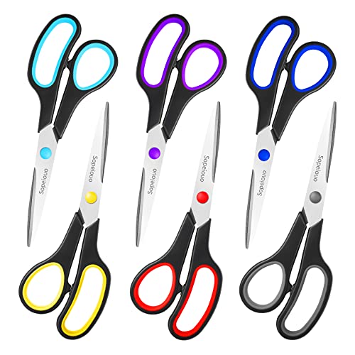 6-Pack 8" All-Purpose Scissors