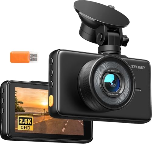 iZEEKER 2.5K 1440P QHD Dash Cam with 3" IPS Display Deal